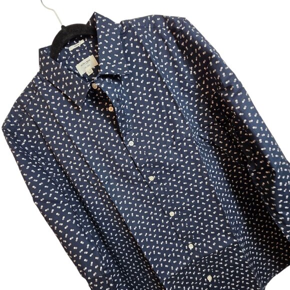 Julian & Mark Shirt Mens Large Stretch Button Up Long Sleeve Preppy Nautical - Picture 3 of 16